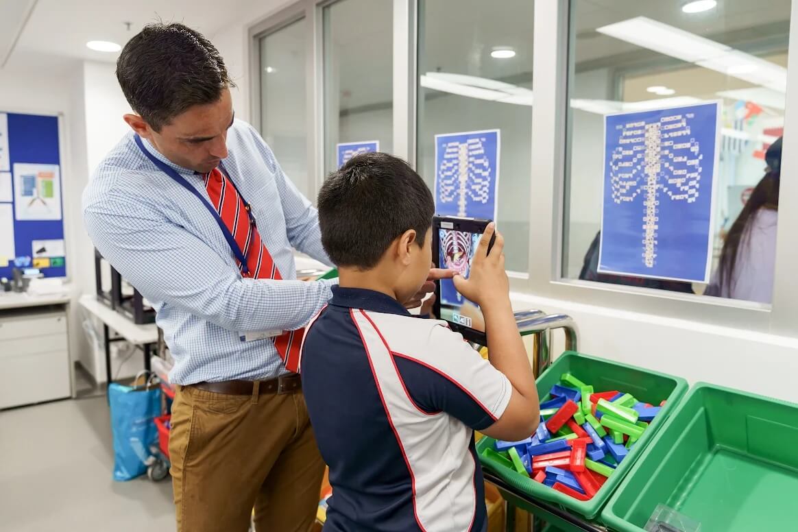 Hands-on learning with AR at Stamford American HK