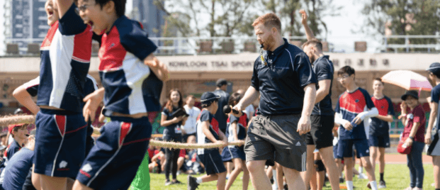 Competitive games at Stamford American HK Sports Day