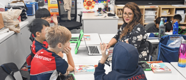 Small group personalized learning at Stamford American HK