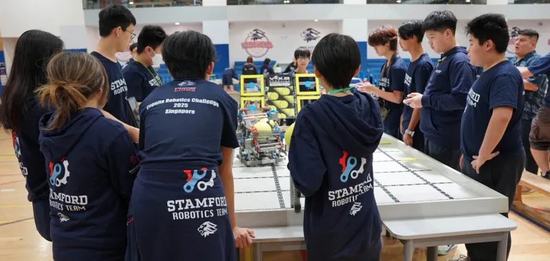 Secondary Robotic team participants in the Joint school Robotic Challenge in Singapore (1)