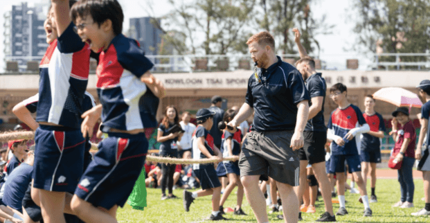 Competitive games at Stamford American HK Sports Day