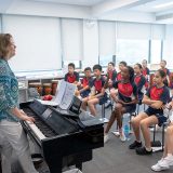 Elementary Stamford American School music class