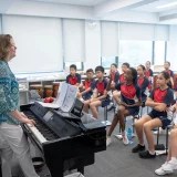 Elementary Stamford American School music class