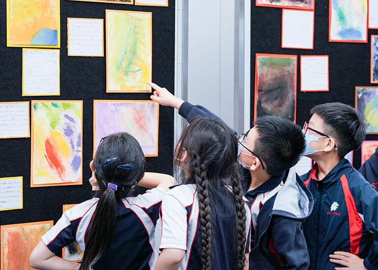 Elementary well-being artwork Stamford American HK