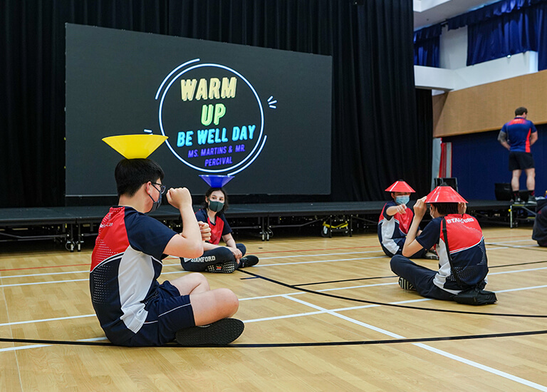 Secondary Stamford HK students well-being exercise