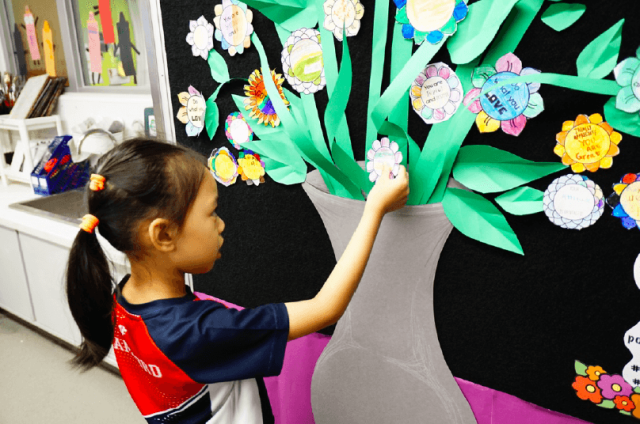 Well-being gratitude activity at Stamford HK Well-being gratitude activity at Stamford HK