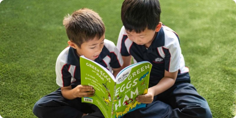 Students reading